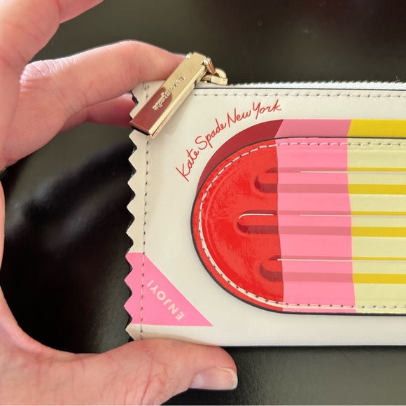 Kate Spade Snack Bar Popsicle Small Slim Bifold Wallet Style KK990 - Picture 4 of 17